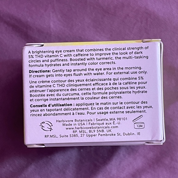 Herbivore Super Nova eye cream - Picture 2 of 5